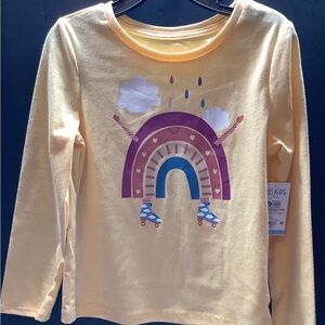 3 SHIRT BUNDLE Long-Sleeve Girls Tees by 365 Kids,Garanimals., size 4-5, NWT